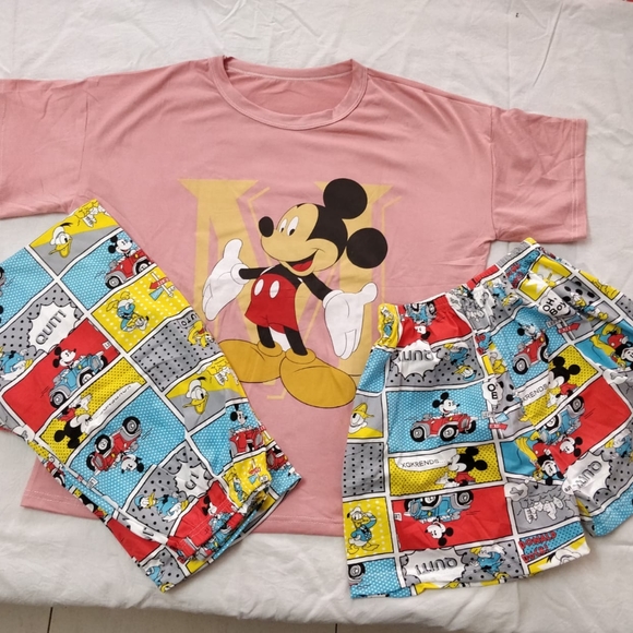 Girls night suit with pajama and shorts for 6-8 years old - Picture 3 of 5